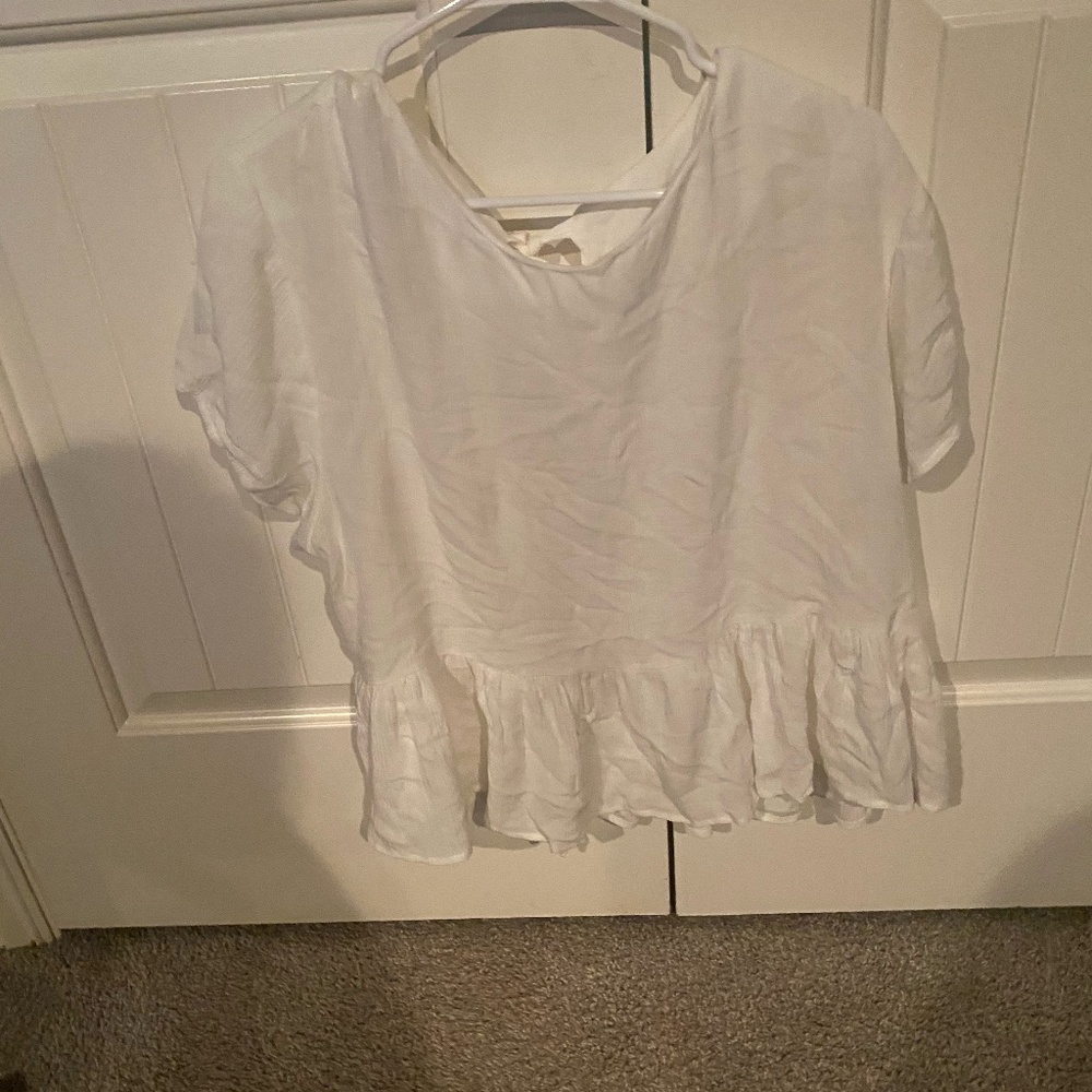 White Tied backless top